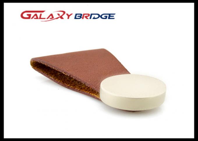 Zinc Alloy Leather Drawer Pull Handles Imitation Leather