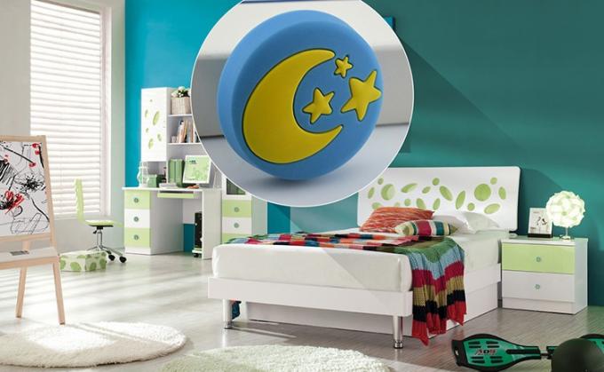 Blue Space Ship Kids Bedroom Furniture Knobs , Silicon Musical Kids Dresser Knobs Soft Plastic Drawer Pulls