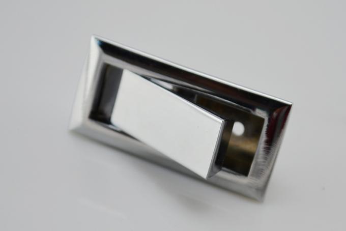 Anti Corrosion 50mm Concealed Cabinet Pulls Zinc Alloy Satin Black