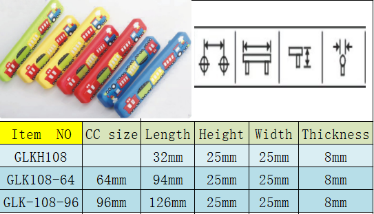 Big Train Colorful Rubber Drawer Pulls Cartoon Knobs 32mm Soft