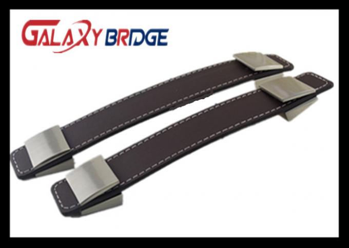 192mm Leather Cupboard Door Handles Desk Pulls With Zinc Metal Pulls Kitchen Cabinet Cupboard Leather Knobs