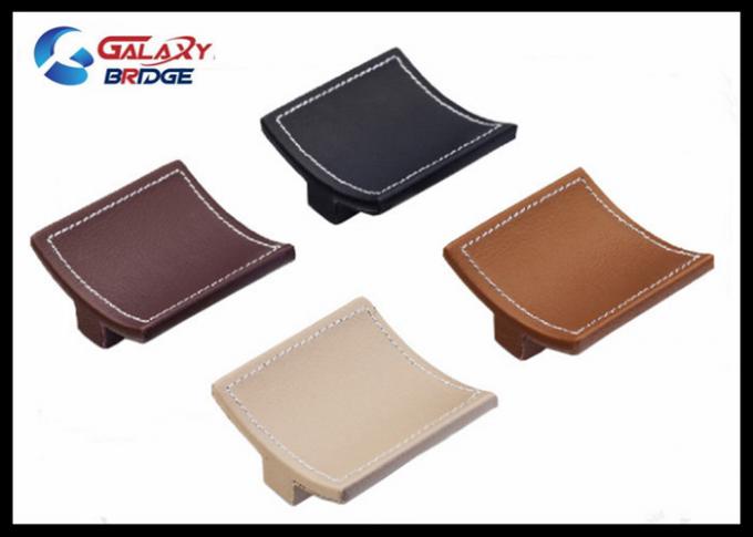 Kitchen Cabinet Geniune Leather Drawer Pull Handles 32mm North Europe Design Dresser Pulls