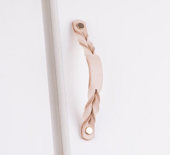Fashionable Leather Furniture Handles 175mm Length For Furniture Cabinets Fittings