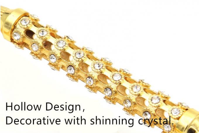 Luxury Hollow Design Cabinet Drawer Handles Arcylic Stones