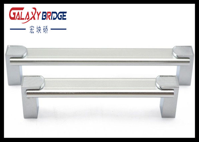 Simple Kitchen Wardrobe Aluminum Drawer Pulls Chrome Zinc Alloy T