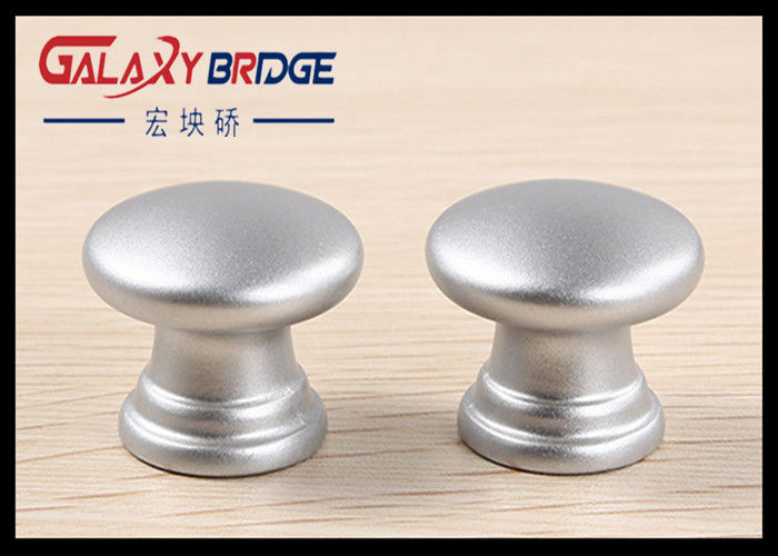 25mm Pearl Silver Plastic Cabinet Knobs Round Iso Certificated For