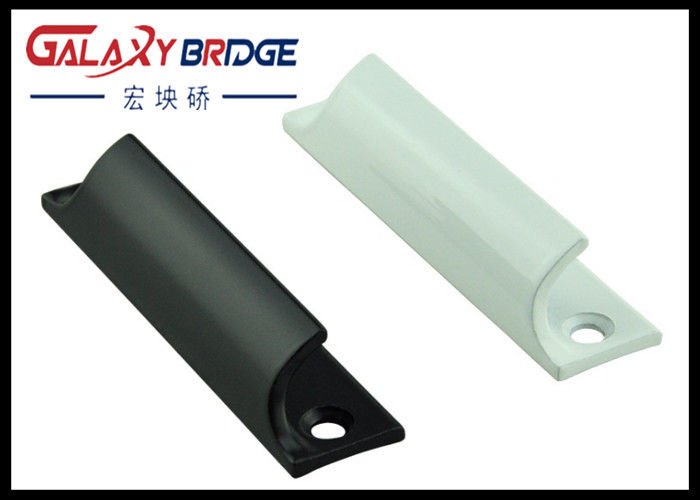White Black Aluminium Finger Pull Hidden Handles 76mm Cc Size