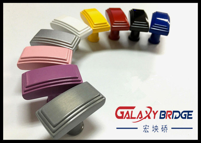 Square Cabinet Abs Plastic Handle Colorful Plastic Door Knobs