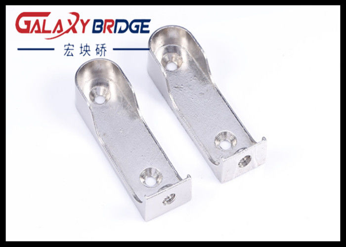 Zinc Oval Closet Pole Holders Aluminum Pipe Supporter