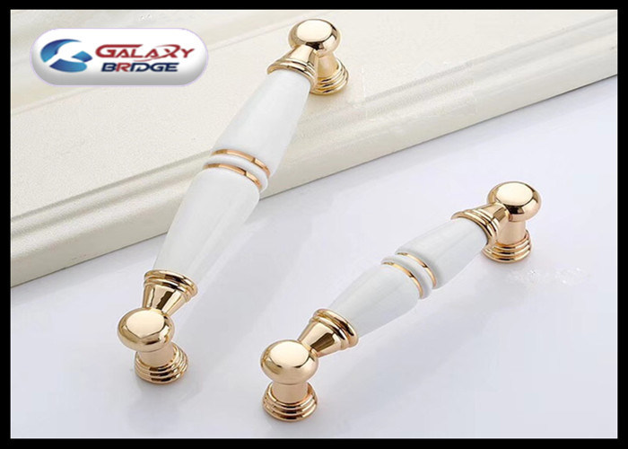Gold Cupboard Pull Ceramic Handles And Knobs White Porcelain