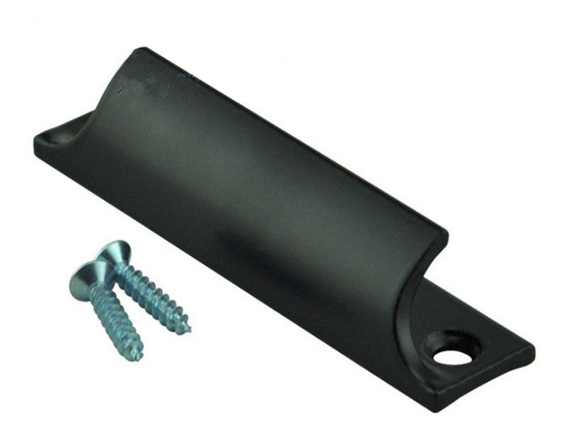 White / Black Aluminium Finger Pull Hidden Handles 76mm CC Size ISO