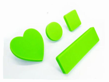 Rubber Kids Furniture Knobs Silicon Cupboard Green Knobs Soft Plastic Pink Heart Cabinet Knobs