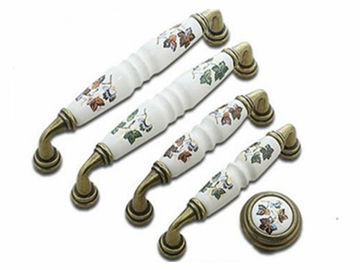 Customized Cabinet Ceramic Knobs And Pulls 96mm*L105mm*H36mm*W17mm Porcelain Drawer Knobs