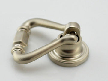 Shakeable Wine Cabinet Ring Pulls , Brushed Satin Nickel / Zinc Alloy / Brass Ring Pull