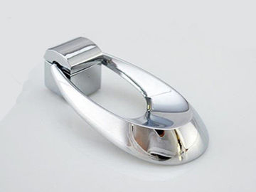 Light Silver Cabinet Ring Pulls Drop Design Drawer Handles Simple Zinc Pendant wardrobe Knobs