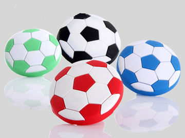 40mm Soccer Kids Bedroom Furniture Fittings Soft Plastic  Handles/ PVC Childrens Wardrobe Door Knobs