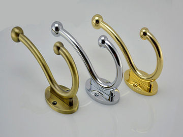 Simple Modern  Wall Hanging  Gold Plated Coat Hooks Anti-crossion Solid Zinc Bathroom Towel Bar