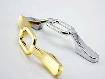 Arched Gold Kitchen Cabinet Handles Silver Hollow Wardrobe Door Pulls 96mm Zinc Furniture Handles and Knobs