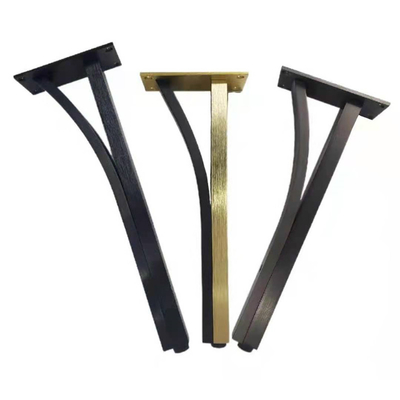 Metal Furniture Legs T shape Iron Golden Furniture Table Base Feet For TV Stand Cabinet Sofa Legs