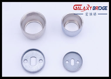Chrome Zinc Round Tube Fittings Supports / Holders ISO Certified For Closet Pipe Hanger