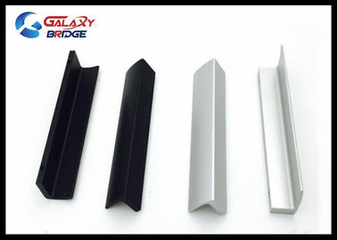 Simple Kitchen Cabinet  Profile Hnaldes Oxidized Aluminum Furniture Handles Black Polished Dresser Knobs