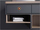 Genuine Leather Drawer Pull Black Leather Office Table Dresser  Handles Hidden drawer pull