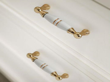 Gold Cupboard Pull Ceramic Handles And Knobs White Porcelain Drawer Knob Village Design