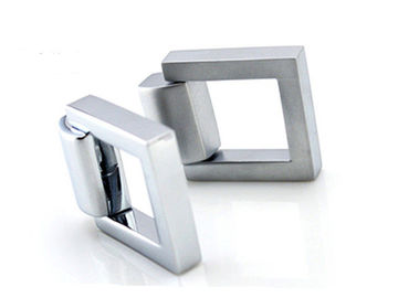 Classical Square Cabinet Ring Pulls , Single Hole Kitchen Cupboard Ring Pulls Window Pulls