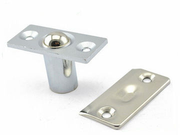 Stainless Steel Glass Door Stopper , Brushed Satin Nickel Hydraulic Magnetic Door Catch