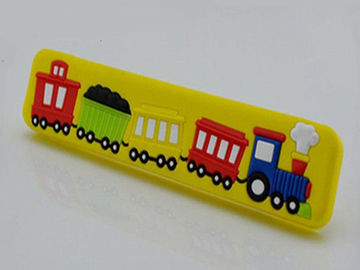 Big Train Colorful Rubber Drawer Pulls Cartoon Knobs 32mm Soft Plastic Kids Bedroom Furniture Handles