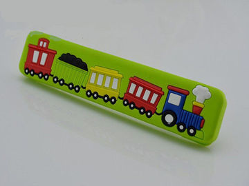 Big Train Colorful Rubber Drawer Pulls Cartoon Knobs 32mm Soft Plastic Kids Bedroom Furniture Handles