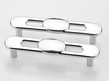 Silver Kitchen Cabinet Handles And Knobs ,  Hollow DesignZinc Drawer Knobs Chrome Drawer Pulls