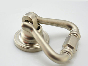 Shakeable Wine Cabinet Ring Pulls , Brushed Satin Nickel / Zinc Alloy / Brass Ring Pull