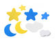 Blue Sky Rubber Kids Furniture Knobs PVC Cupboard Yellow Knobs Soft Plastic Yellow Star Cabinet Knobs