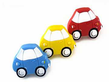 Blue Car Kids Bedroom Knobs Wardrobe Handles Soft Plastic Furniture Handles