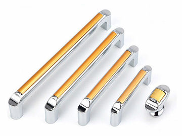 Durable Nickel Cabinet Handles Simple Modern Champagne  Zinc Kitchen Cabinet Pulls Furniture Handles And Knobs