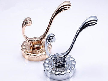 Chrome Plated Solid Wall Hangers Rose Gold Luxury Clothes Hooks Rose Gold Classical Towel Rack