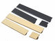 Black Brushed Aluminum Cross bar Flat Cabinet Pulls Simple Flat Dresser Knobs Brushed Gold Furniture Handles