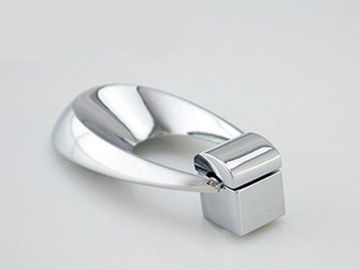 Light Silver Cabinet Ring Pulls Drop Design Drawer Handles Simple Zinc Pendant wardrobe Knobs