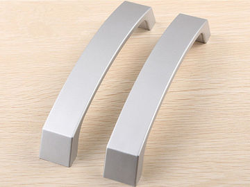 160mm Arched Square ABS Plastic Cabinet Handle Pearl Silver Refrigeator Door Pulls Simple Modern Dresser Knobs