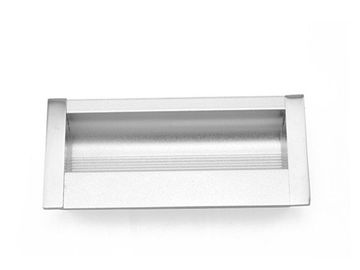 Anti Corrosion Concealed Drawer Pulls , 128mm Hidden Dresser Handles Assembly Aluminum Zinc Insert Knobs