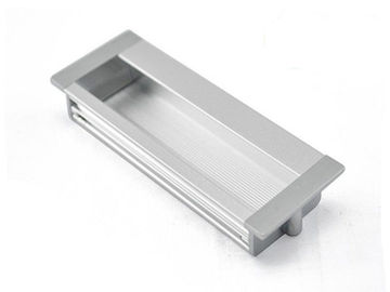 Anti Corrosion Concealed Drawer Pulls , 128mm Hidden Dresser Handles Assembly Aluminum Zinc Insert Knobs