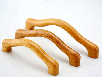 Natual Materials Wooden Furniture Fittings Hardware , Painted Pine Wood Cabinet Pulls And knobs