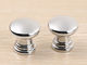 25mm Pearl Silver Plastic Cabinet Knobs Round ISO Certificated For  Furniture Drawer Pulls