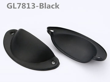 96mm  Anti-copper 64mm hidden Handle Matte black Kitchen Cabinets Pulls cupboard 128mm cup shell handl