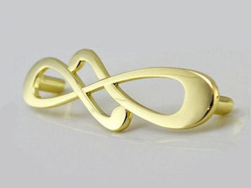 Zinc Cupboard Handles Furniture Handles And Knobs GL6631 Luxury Gold Plated 128mm Closet Pulls