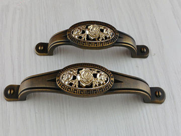 128mm Furniture Handles And Knobs 96mm Zinc Dresser Pulls American Stylish