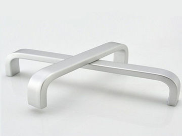 256mm Long Aluminum Cabinet Handles , Nickel Brushed Aluminum Cabinet Pulls Refrigiator Door Handles